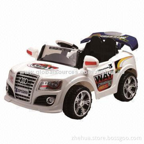 2014 new-design multifunctional R/C ride-on toy car with MP3 player & radio and safety belts